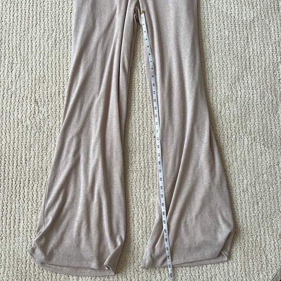 NWT LOVERS + FRIENDS Revolve Nude Asymmetrical One Shoulder Jumpsuit L - Picture 8 of 12